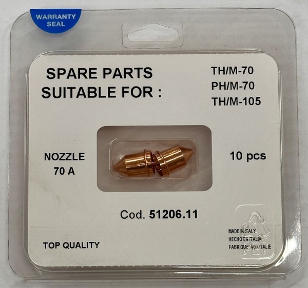 Rezalne šobe za plazma gorilnike Tecmo ST-70, PH-70, TH-70.