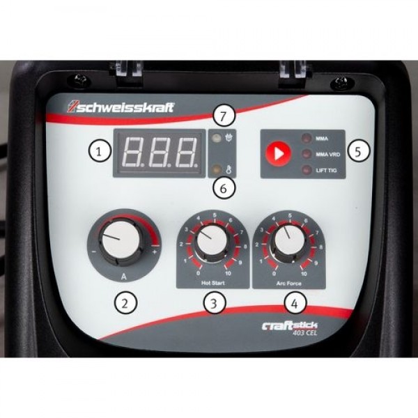 Varilni inverter CRAFT-STICK 403 CEL - panel