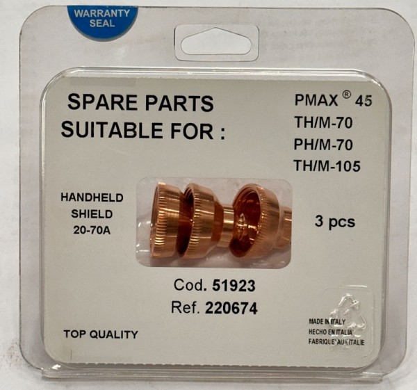 Paket zunanjih šob - ščitov za plazma gorilnik ST-70 / PH-70 / PM-70 / Powermax 45